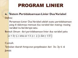 https://soalsiswa.blogspot.com - Soal Ulangan Harian Program Linear - Matematika Kelas XI SMA/MA IPA Kurikulum 2013 dan Pembahasannya