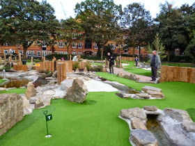 Putt in the Park Crazy Golf Course at Wandsworth Park in London