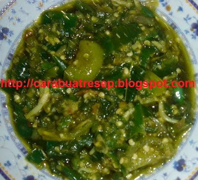 CARA MEMBUAT SAMBAL IJO PADANG PEDAS  Resep Masakan Indonesia