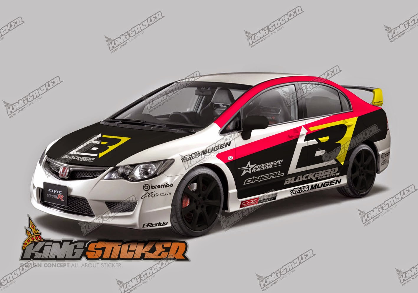 CUTTING STICKER HONDA CIVIC King Sticker Bali