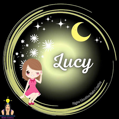 Solapín Nombre Lucy para imprimir descargar gratis