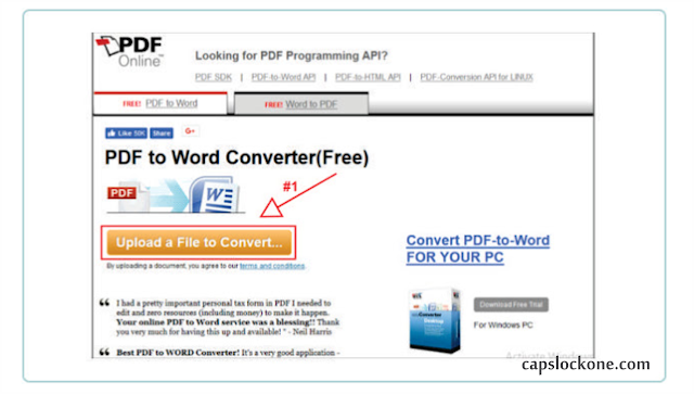 Cara Convert Atau Merubah File Pdf Ke MS Word Online 