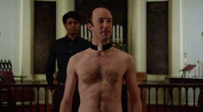 James Patrick Nelson featured in a "Love in Kilnerry" movie scene after he strips naked in church as a nudist