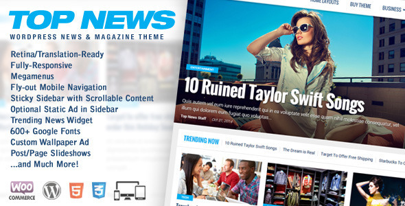 Top News – WordPress News & Magazine Theme