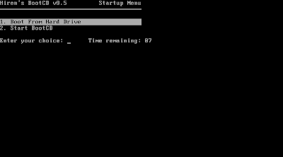 Hirens+01 Memperbaiki Bad Sector Dengan Hirens BootCD 9.2 