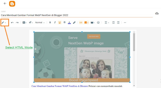 upload webp image to blogger