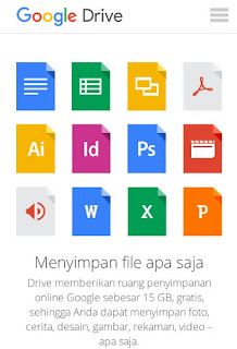 google drive ruang penyimpanan online gratis 15 gb