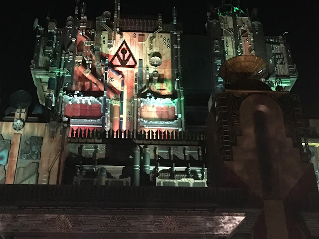 Guardians of the Galaxy Mission Breakout at Night Disneyland Resort