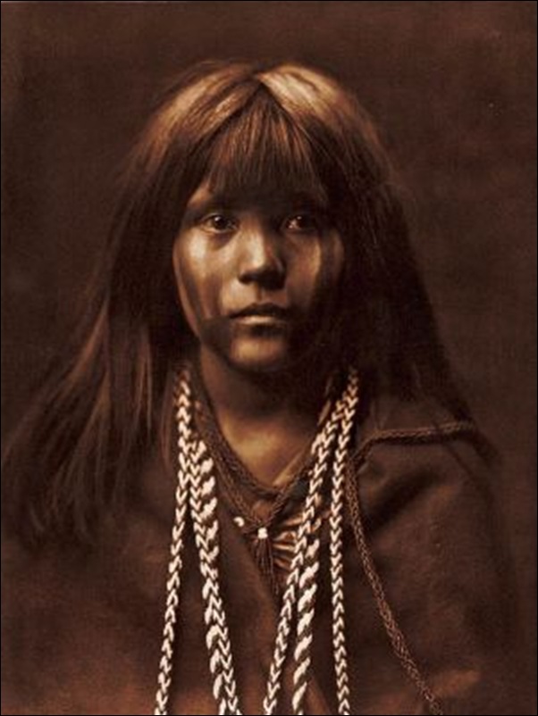 Curtis, Portrait de jeune indienne