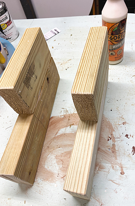 wooden step stool pieces
