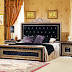 Stylish black bedroom furniture interior design 