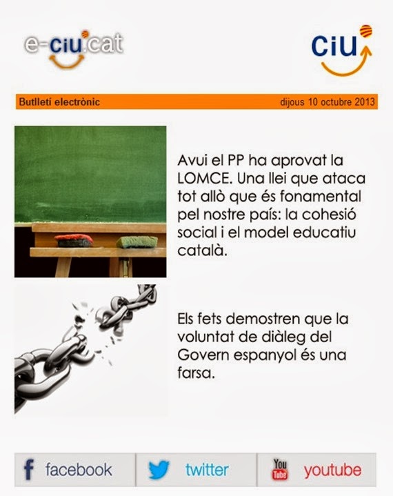 CiU messatge contra Madrid
