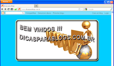 pagina de abertura no blogger