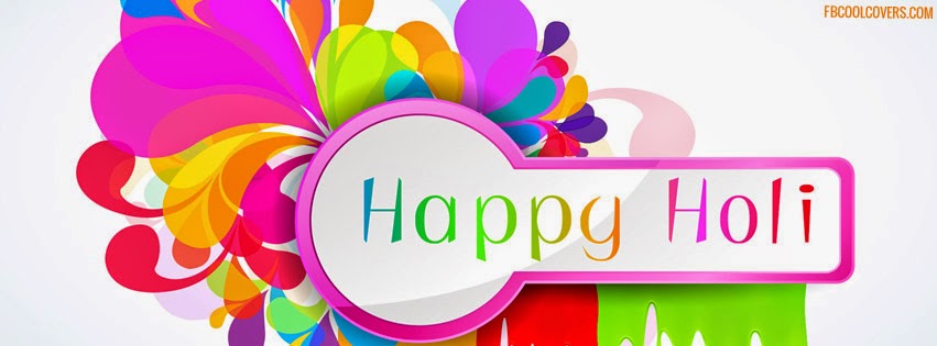Happy Holi Facebook Cover