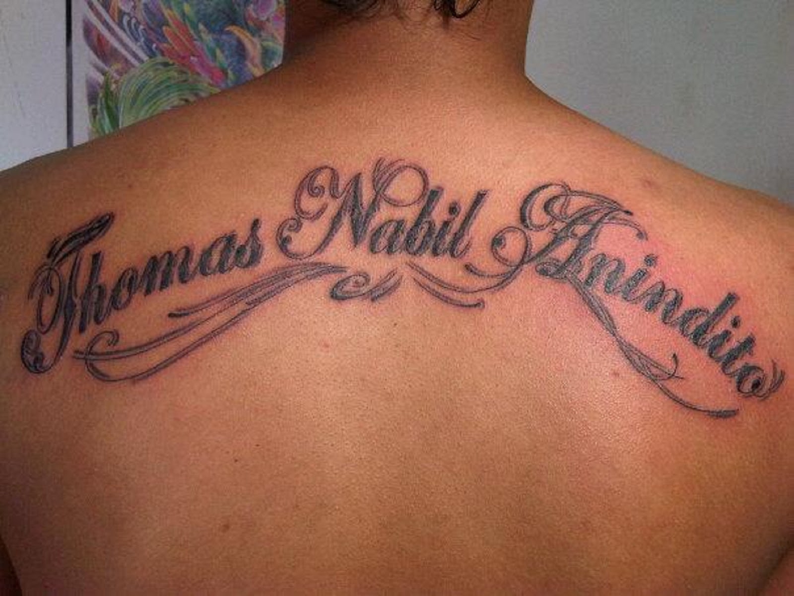 E Tattoo Tato  tulisan