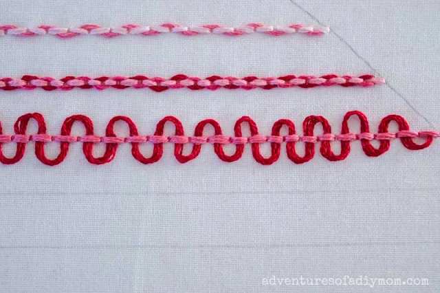 laced backstitch