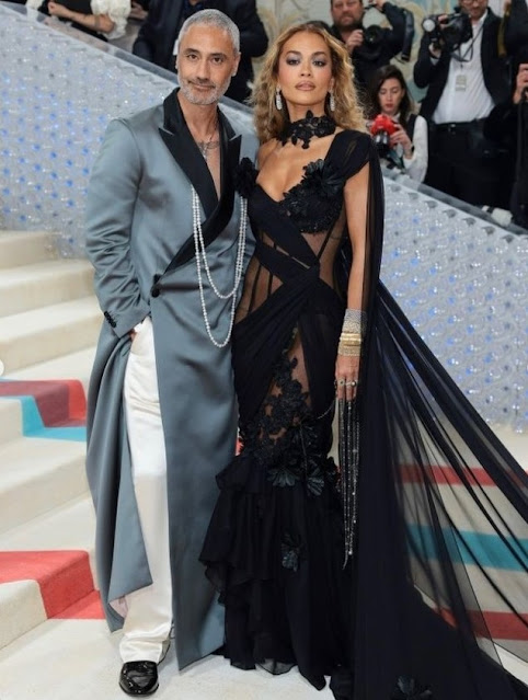 Rita Ora and Taika Waititi at Met Gala 2023