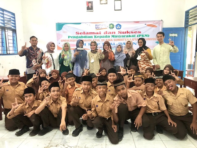 Fakultas Ilmu Pendidikan UNUSU Mengadakan Pengabdian Kepada Masyarakat di SMP IT Al Bayan, Kabupaten Deli Serdang