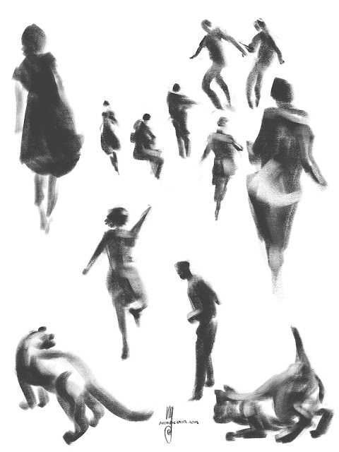 Gesture drawings by Artmagenta
