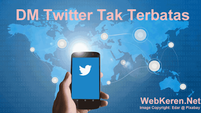 DM Twitter Bisa Lebih dari 140 Karakter Juli Nanti