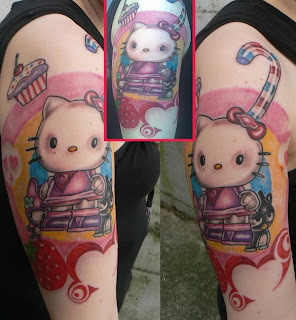 hello kitty, hello kitty tattoos, tattooing