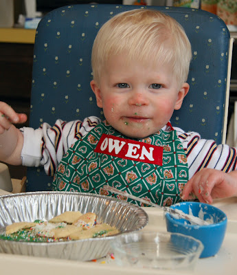 Owen Frosting Cookies