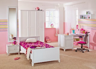 Habitación juvenil rosa