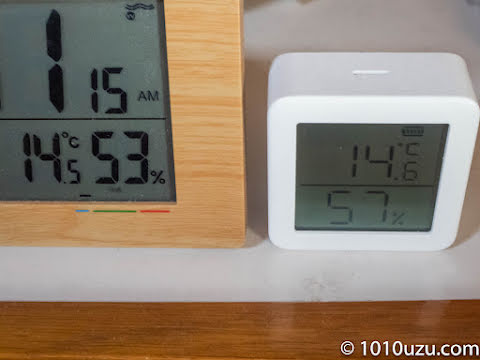1 階和室の温湿度計は湿度が 4% 違う