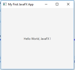 JavaFX Hello World Example Tutorial