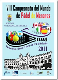 Cartel Campeonato Mundial de Menores de Pádel 2011 Melilla [800x600]