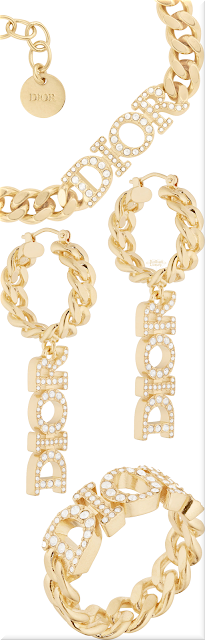 ♦Dior DIOR(R)EVELUTION gold necklace, earrings and ring #dior #jewelry #brilliantluxury