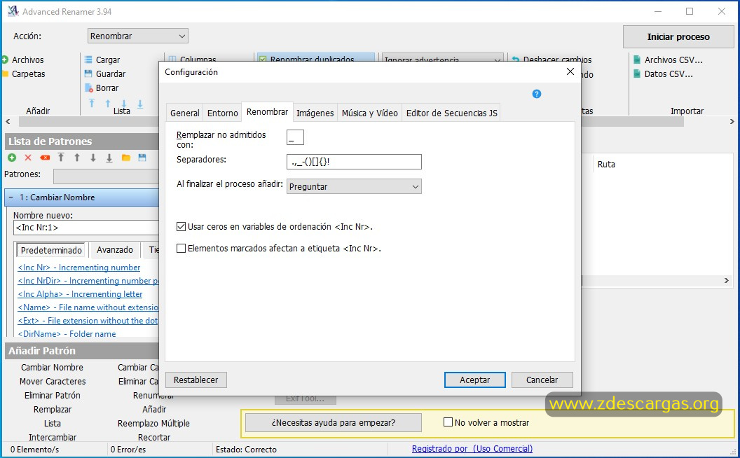 Advanced Renamer Full Español