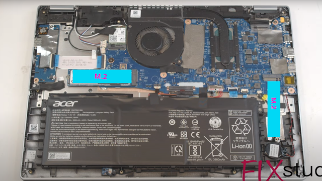 Acer Spin 3 (model SP314) upgrade slot