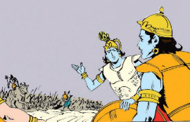 Krishna and Pradyumna against Shiva