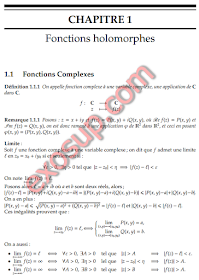 cours Fonctions holomorphes