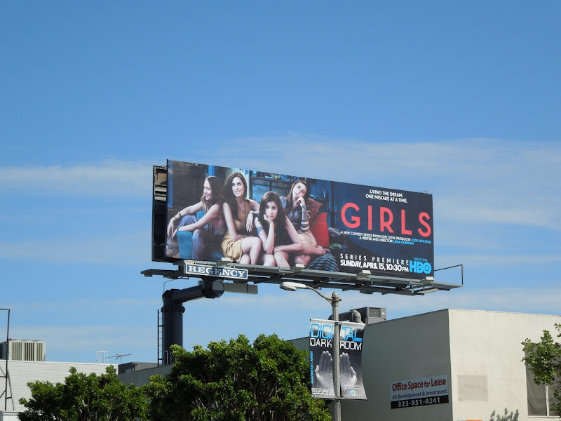 Girls season 1 TV billboard