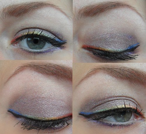 rainbow eye liner