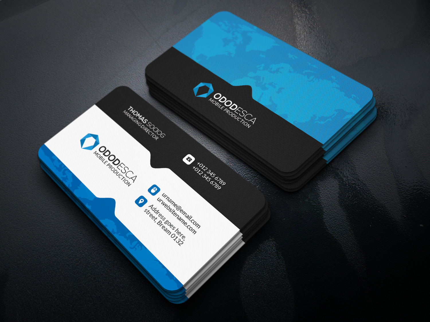 Download Free PSD Business Card Templates and Mockup With Smart ...