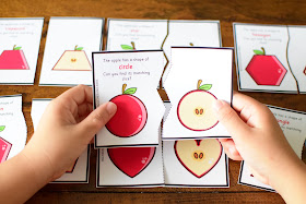 FREE Apple Shape Matching Cards