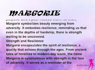 ▷ meaning of the name MARGORIE