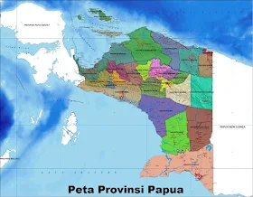 letak Kabupaten dan Kota di Provinsi Papua