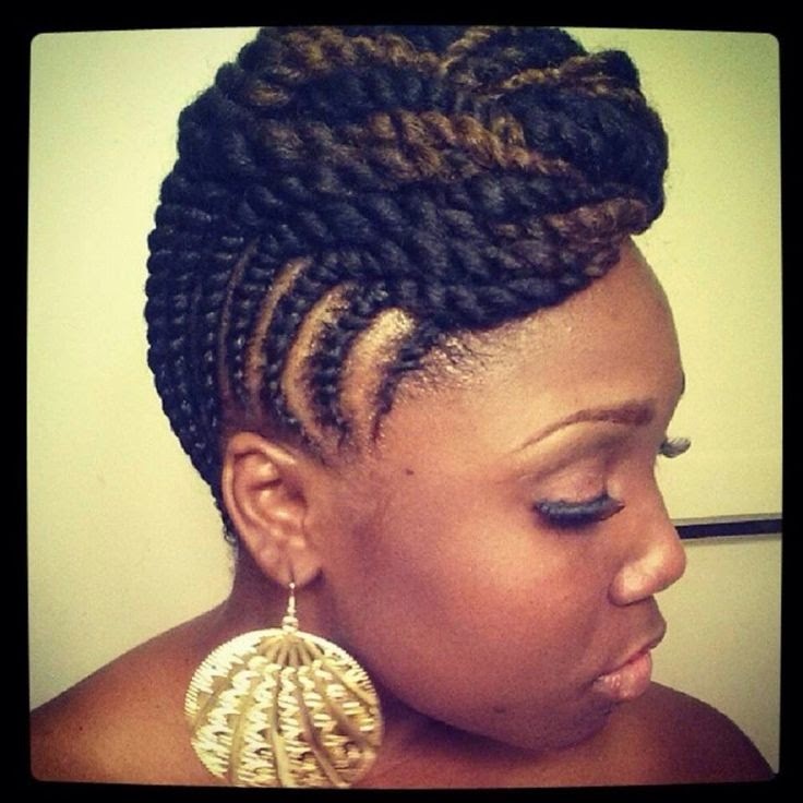 Natural Hairstyles Cornrows Updo