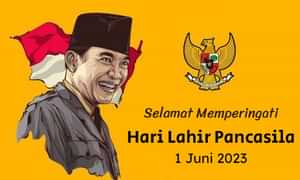 gambar ucapan hari lahir pancasila 2023