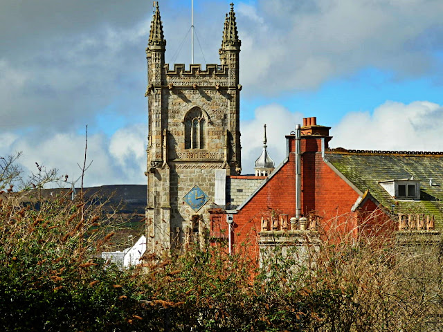 St.Austell church and town, Cornwall