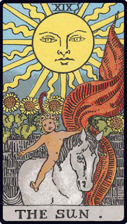 XIX - The Sun - Tarot Card from the Rider-Waite Deck