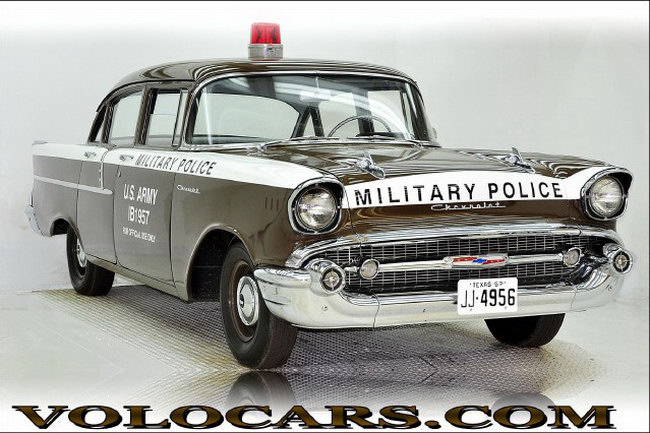 Chevy 1957 Military Police Car for Sale