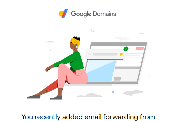 Google Domains Forward Confirm email