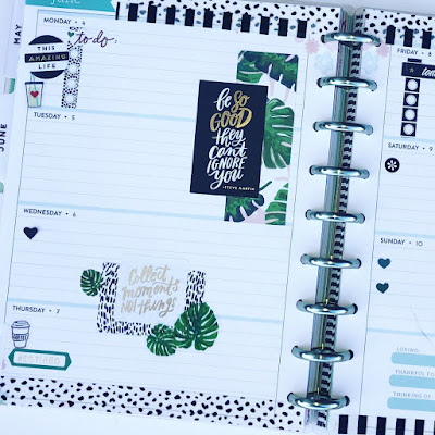 Happy Planner weekly layout. Happy Planner monthly spread layout. Functional horizontal layout