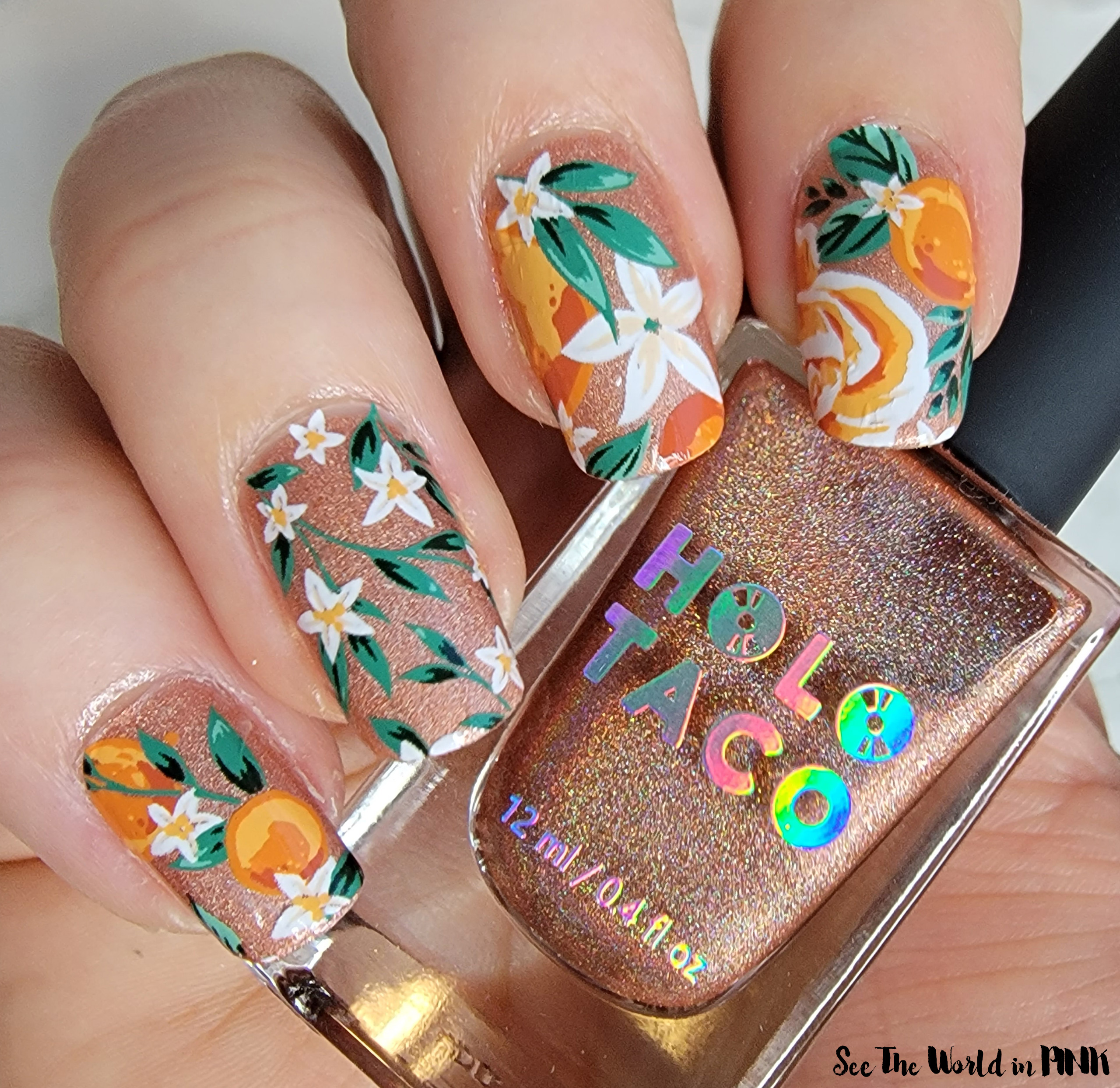 Manicure Monday - Holographic Main Squeeze Nails