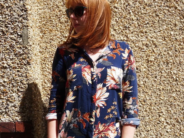 Summer floral shirt warehouse with max and co sunglasses